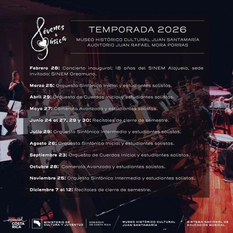SINEM Alajuela | Jóvenes y Música, IV Concierto de Temporada 2026